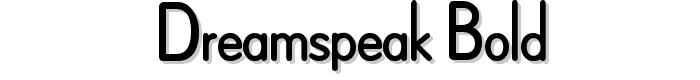 Dreamspeak Bold font